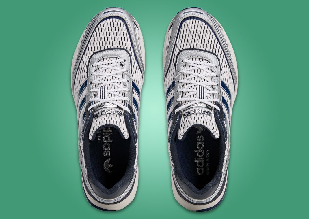 Sporty & Rich x adidas Adizero Adios Cloud White Collegiate Navy Top