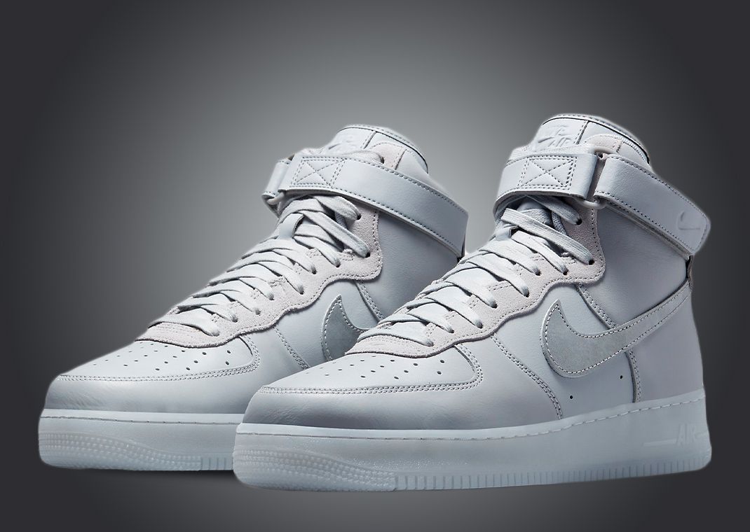 Nike Air Force 1 High Premium Wolf Grey Metallic Silver