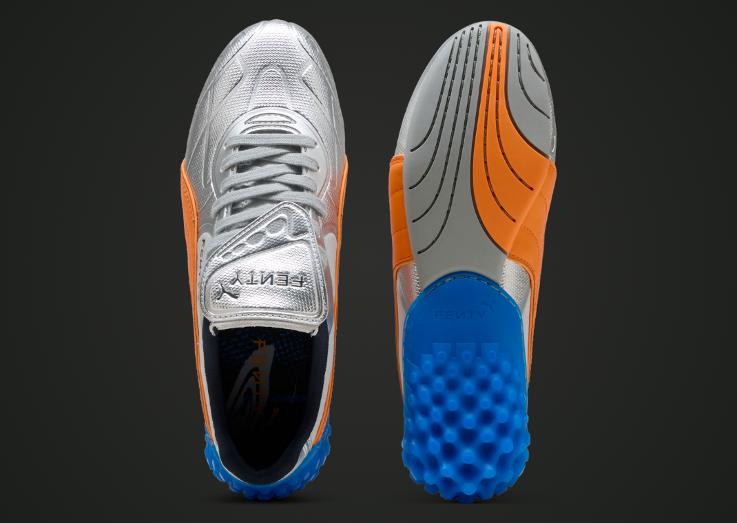 Fenty x Puma Avanti LS-X Metallic Silver Orange - Top & Bottom
