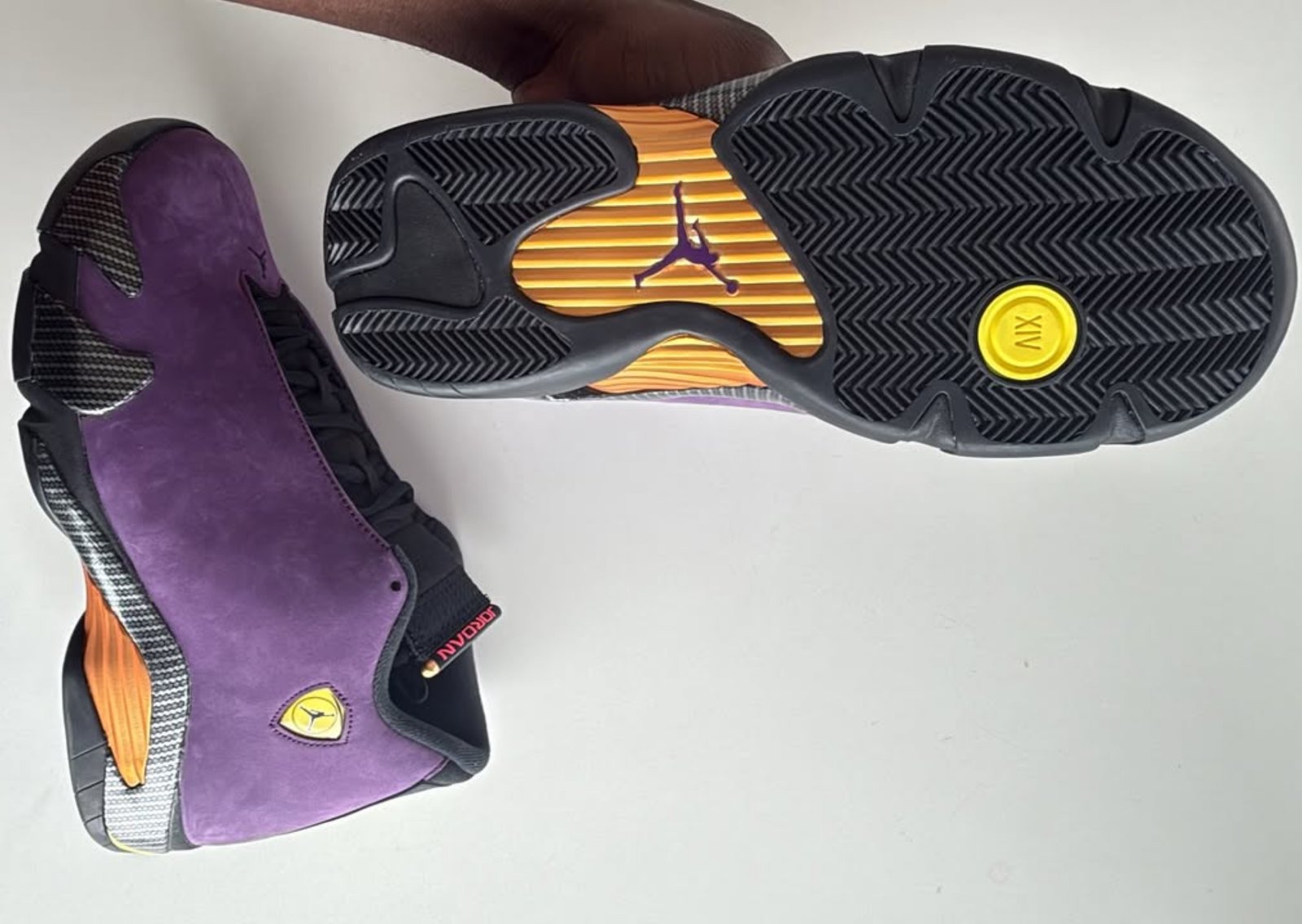 Air Jordan 14 Purple Suede Friends & Family Preview