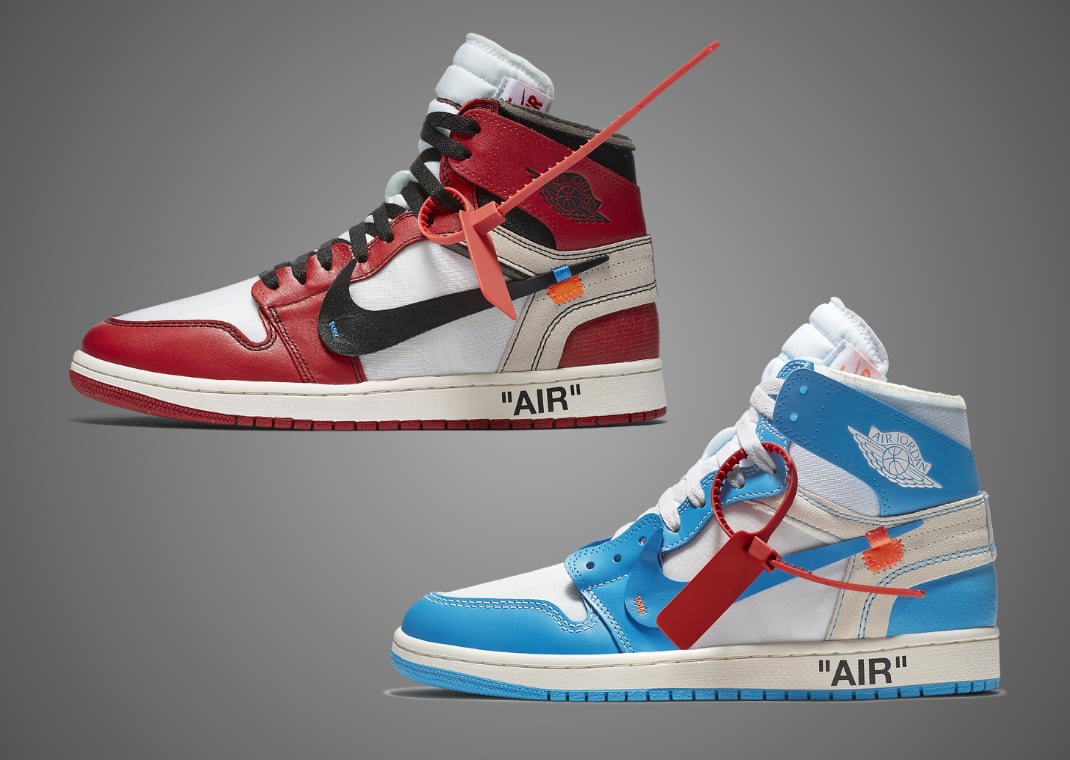 Off-White x Air Jordan 1 Retro High OG Chicago and UNC