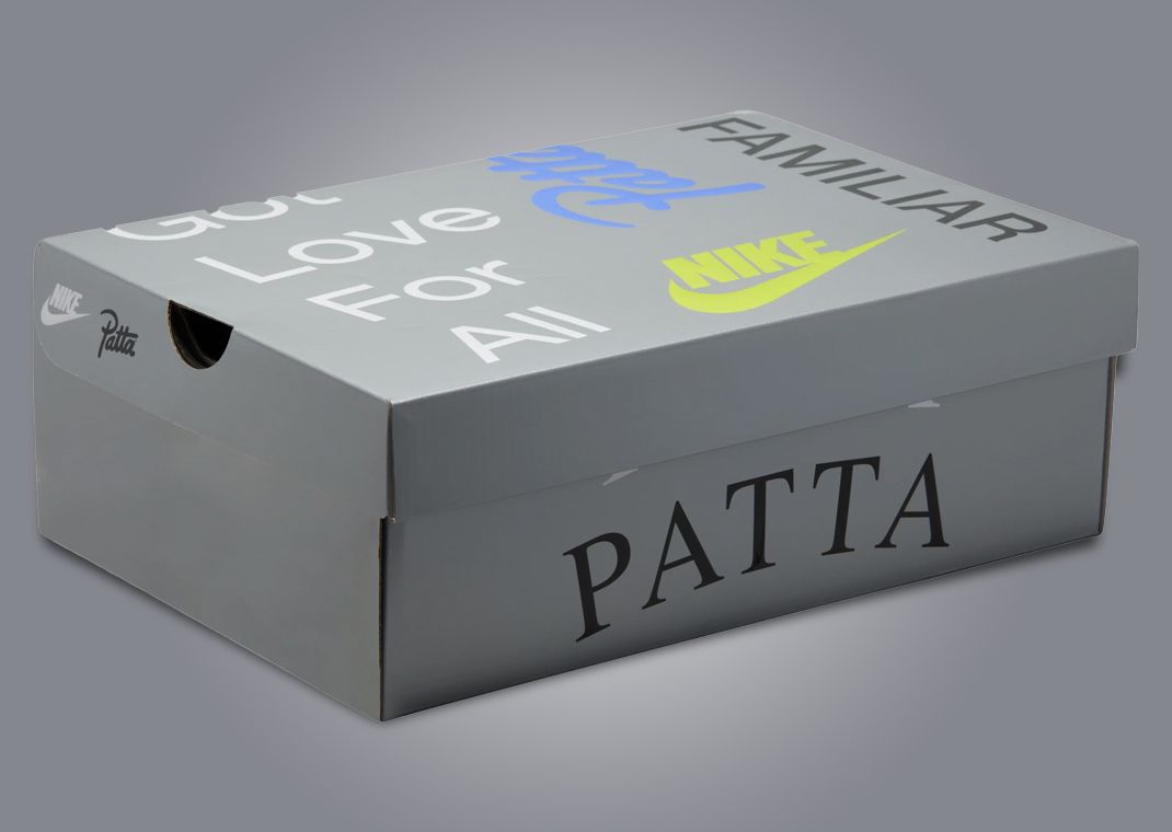 Patta x Nike Air Max 90 Waves Particle Grey Coconut Milk Packaging