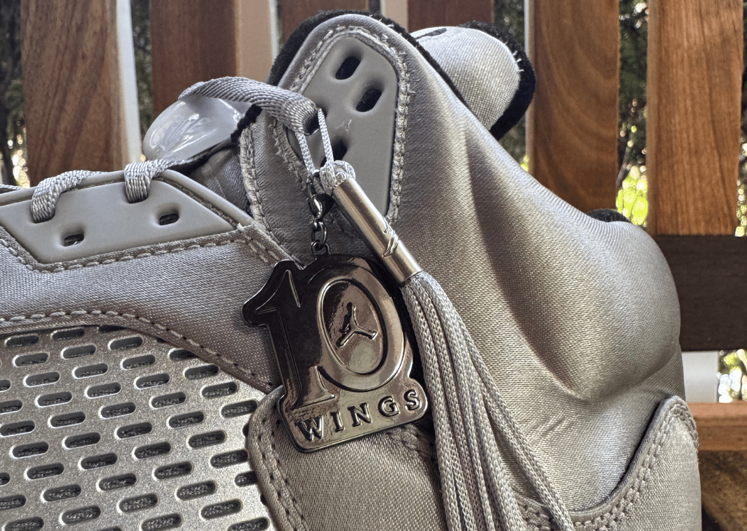Air Jordan 5 Retro Wings hangtag and tassel