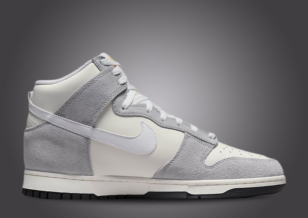nike dunk high white wolf grey