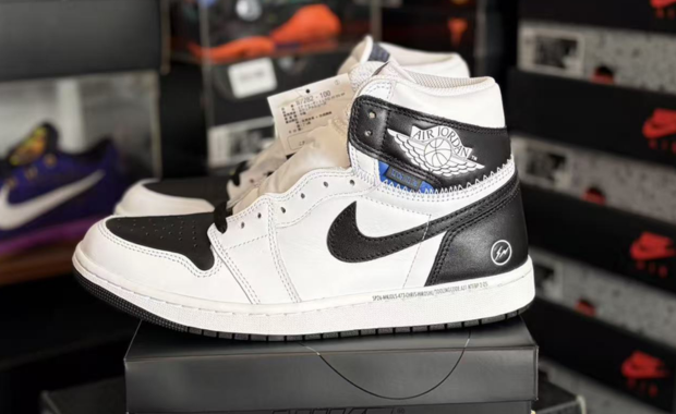 fragment design x Union LA x Air Jordan 1 High White Black