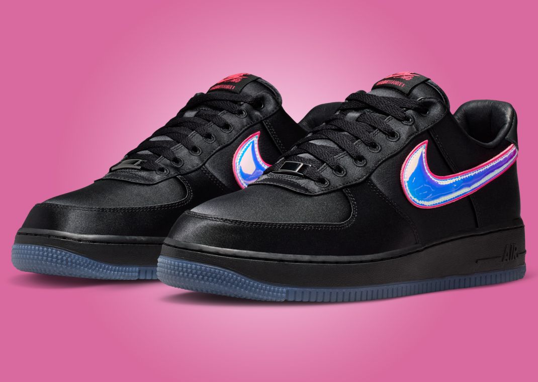 Nike Air Force 1 Low Luxe BCA Black Angle