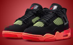 Jordan is Adding an Infrared Sole to a Black and Barely Volt Youth Exclusive Air Jordan 4