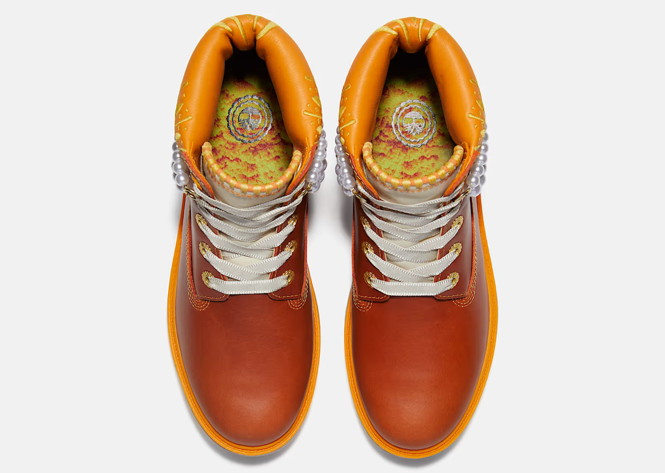 Timberland 6-Inch Boot Platform Día de Muertos Rust Full-Grain (W) - Top