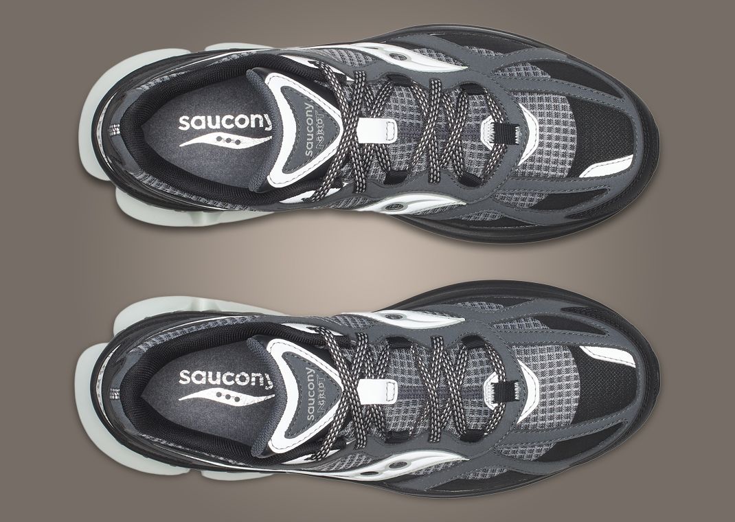 Saucony Grid NXT Dark Grey Silver Top