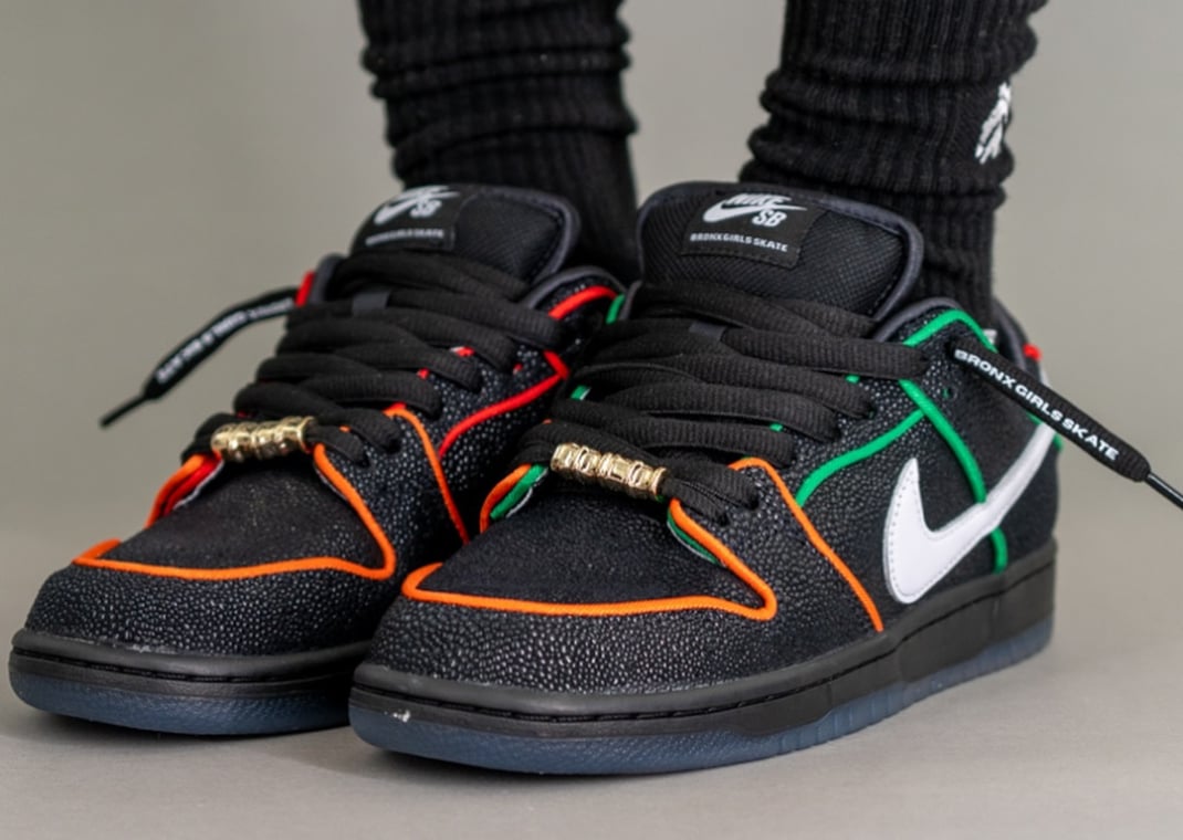 Bronx Girls Skate x Nike SB Dunk Low on-foot