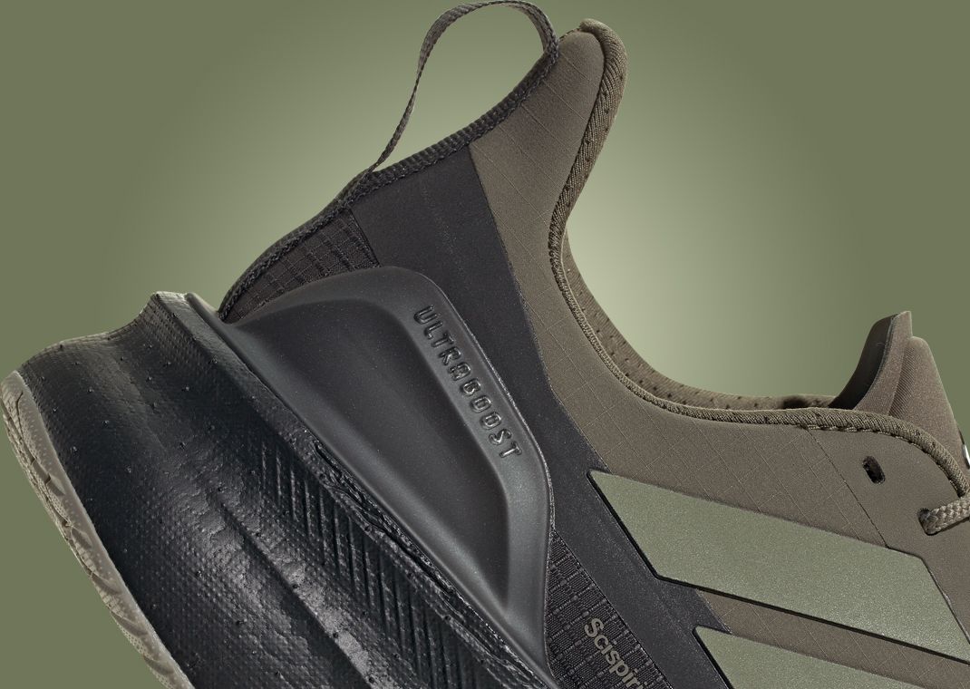 Hermanos Koumori x adidas Ultraboost 5 Tent Green Heel Detail