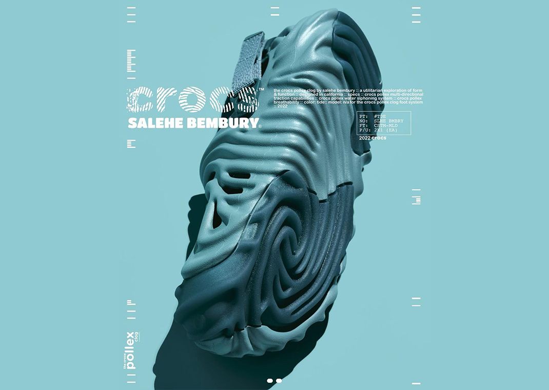 Blue Ocean Tides Influence This Salehe Bembury x Crocs Blue Ocean Tides Influence This Salehe Bembury x Crocs