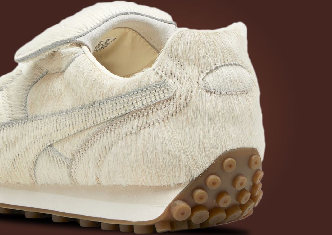 Fenty x Puma Avanti Faux Fur White Heel Tab