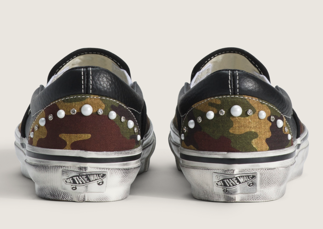Vans Premium Classic Slip-On Pearlized Pack Camo Black - Back