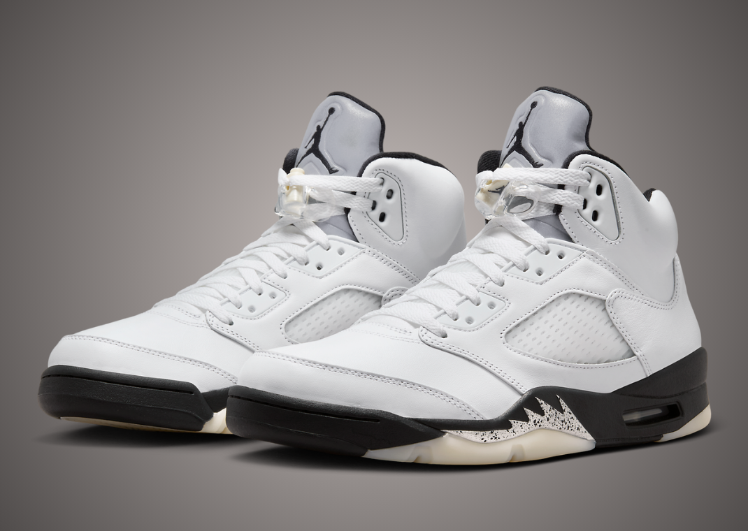 The Air Jordan 5 White Metallic Black Releases December 2024