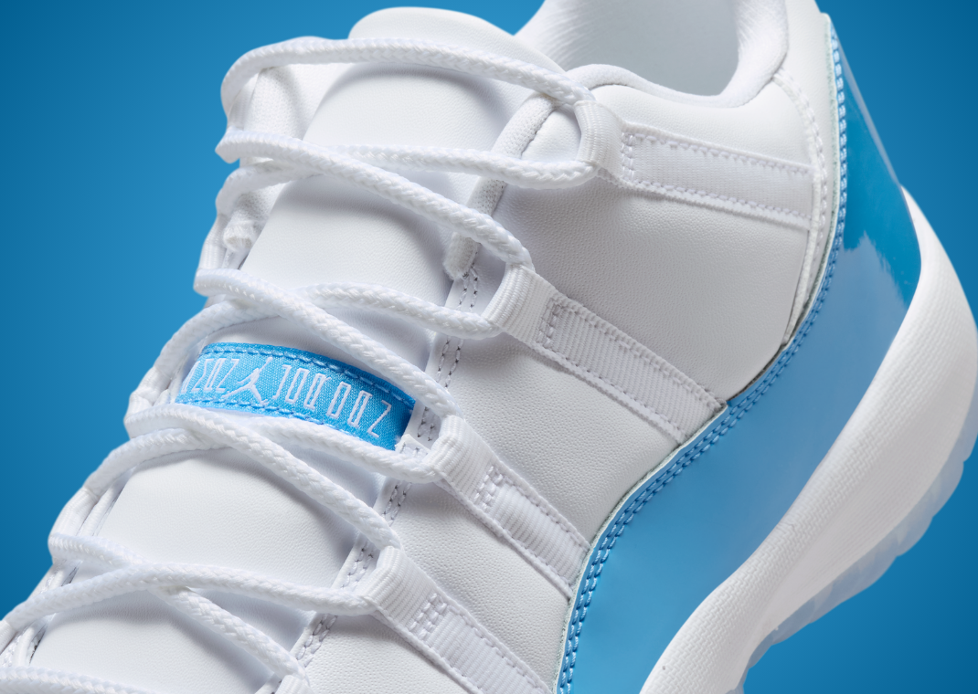 Air Jordan 11 Retro Low White University Blue - Detail