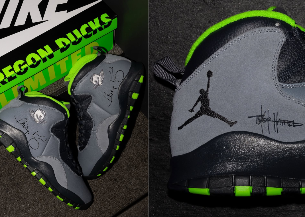 Air Jordan 10 Retro Oregon Ducks PE