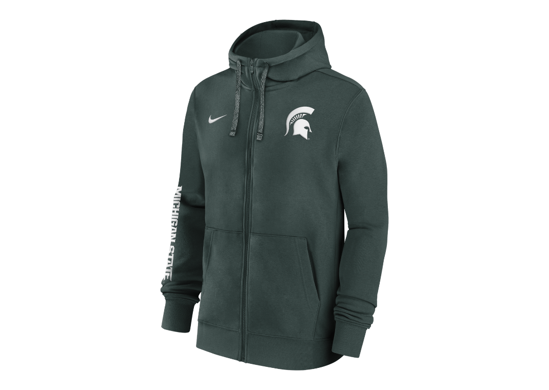 Michigan State Spartans Sideline Team Issue Men's Nike College Full-Zip Hoodie