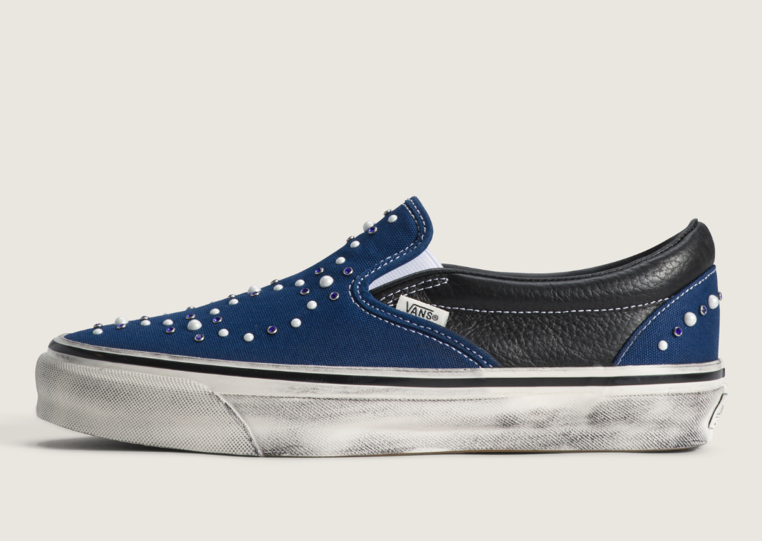 Vans Premium Classic Slip-On Pearlized Pack Indigo Blue - Lateral