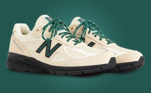 New Balance 990v4 Made in USA Macadamia Green