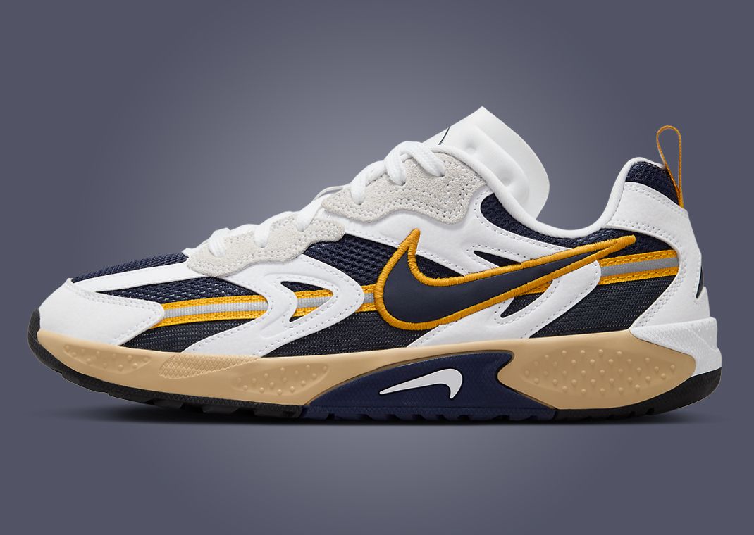 Nike Jam White Midnight Navy Gold Lateral Left