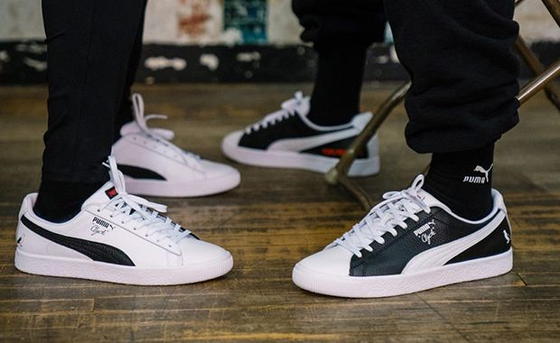 Puma clyde white black online