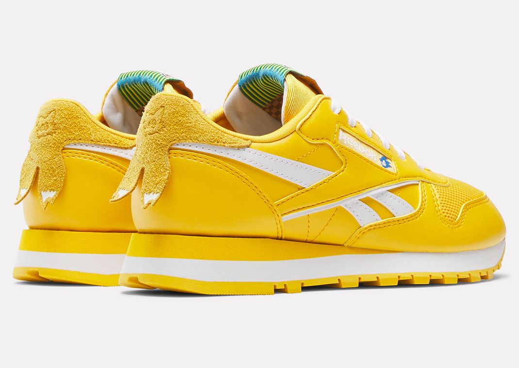 Sonic the Hedgehog 3 x Reebok Classic Leather Tails (GS) Heel Angle