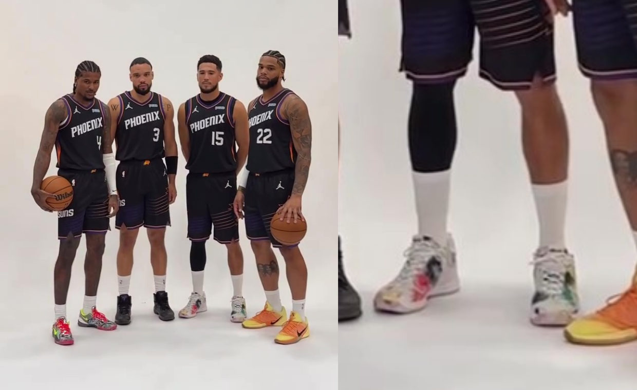Devin Booker Debuts a Futura 2000 Collab Nike Book 2 at Suns Media Day