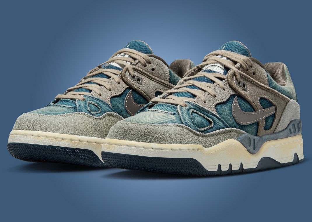 Levi’s x NIGO x Nike Air Force 3 Enigma Stone Angle