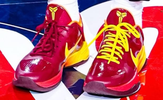 Caitlin Clark’s Latest Nike Kobe 5 Protro PE is Packed with Patent in Fever Red and Yellow 