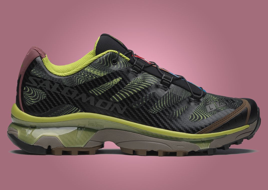 Salomon XT-4 OG Rave at Dawn Black Dark Citron Lateral