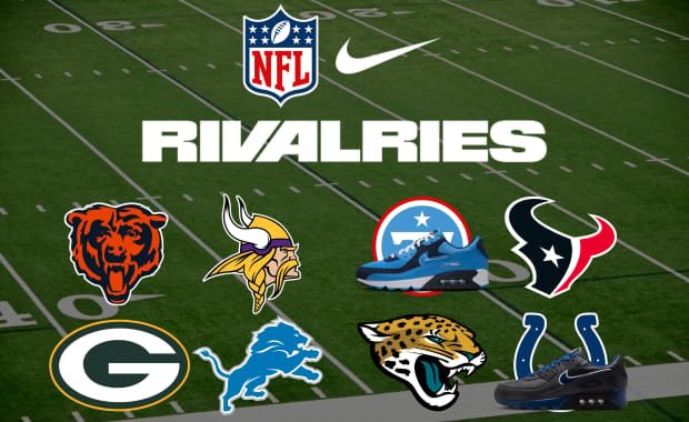 Nike and the NFL Expand the Air Max 90 Rivalry Collection to the AFC South and NFC North