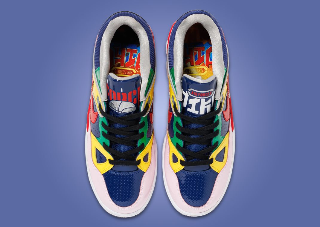 Nigo x Nike Air Force 3 Low Blue Multi-Color Top