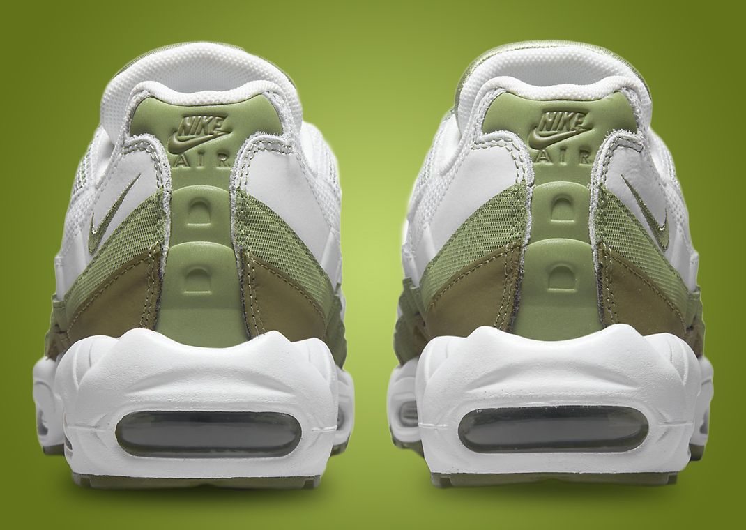 Green Shades Mix With White To Create This Nike Air Max 95
