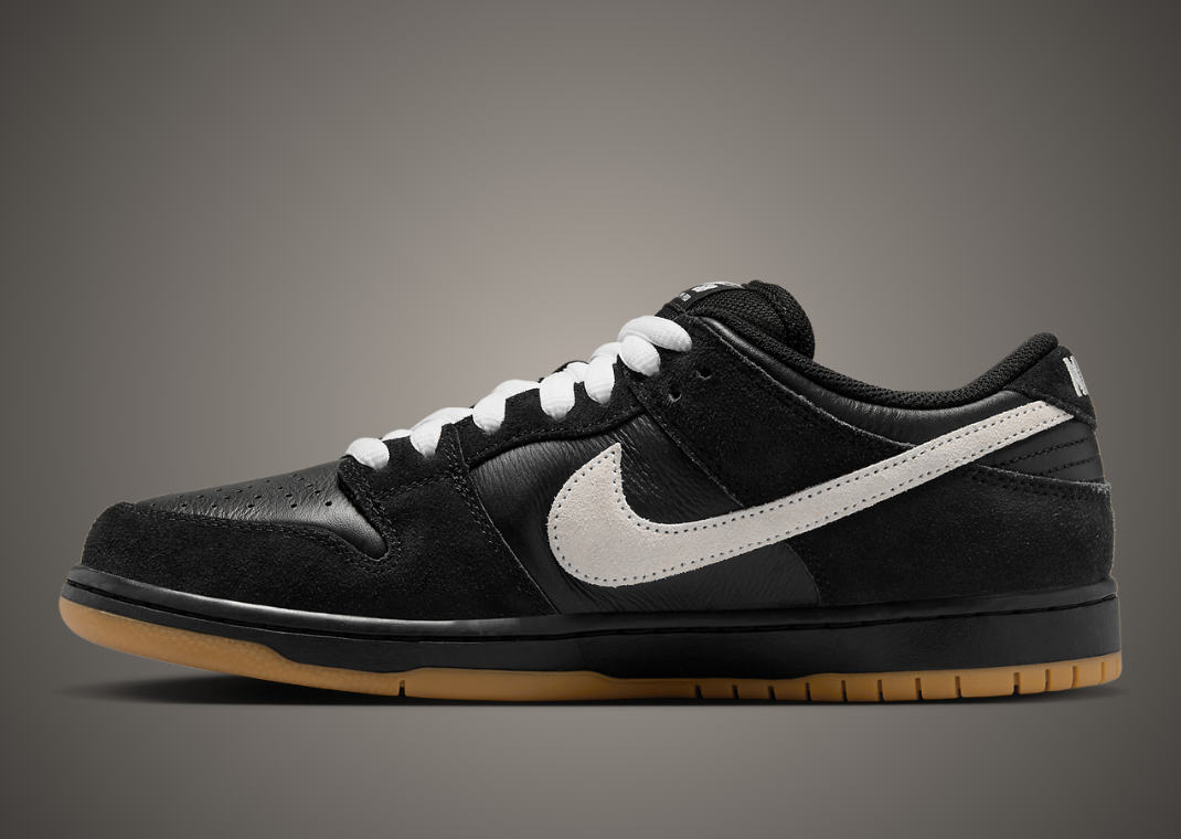Nike SB Dunk Low Black White Gum Medial