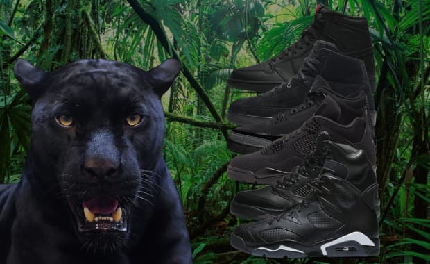 Black Cat Air Jordan Sneakers