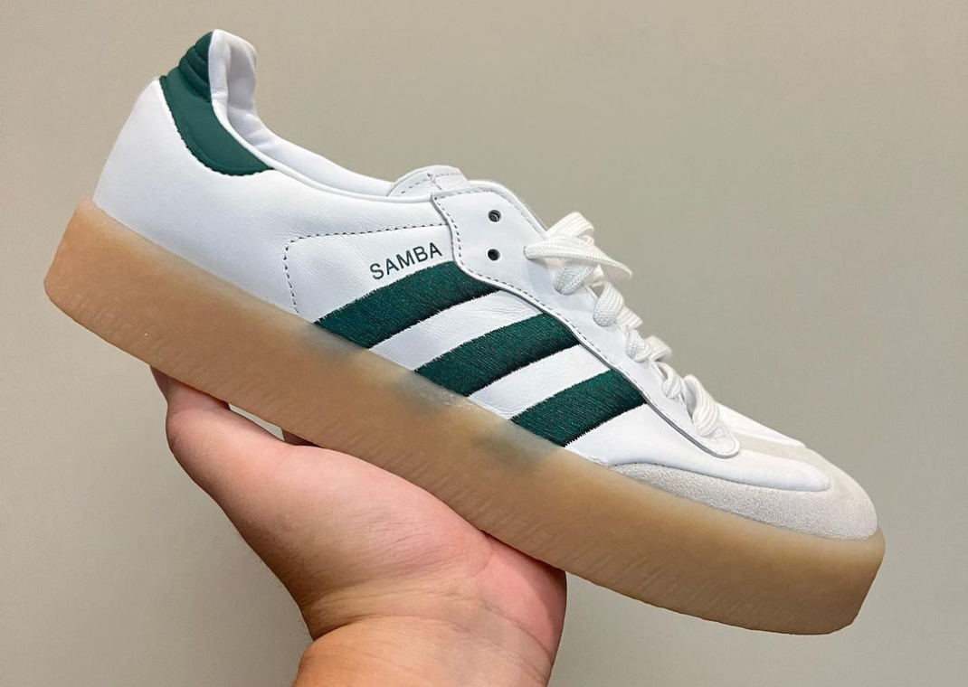 ★adidas★ Samba XLG White Dark Green The adidas Samba XLG White Green Releases in 2023