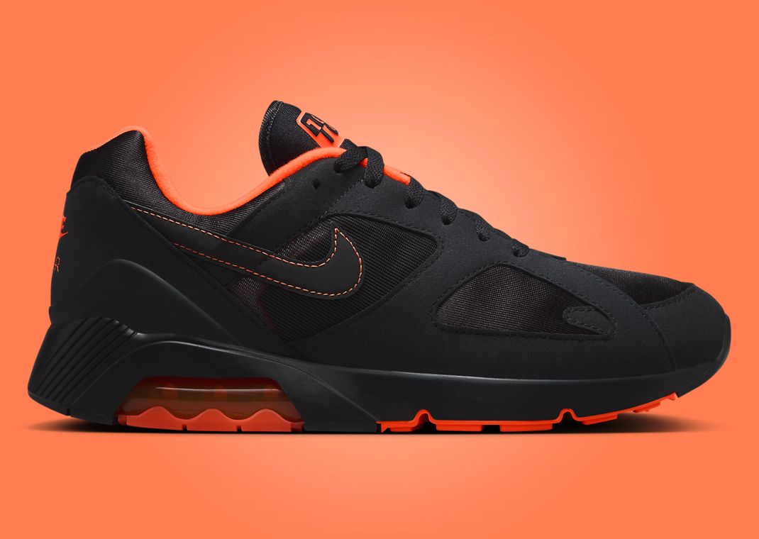 Nike Air 180 Black Hyper Crimson Lateral
