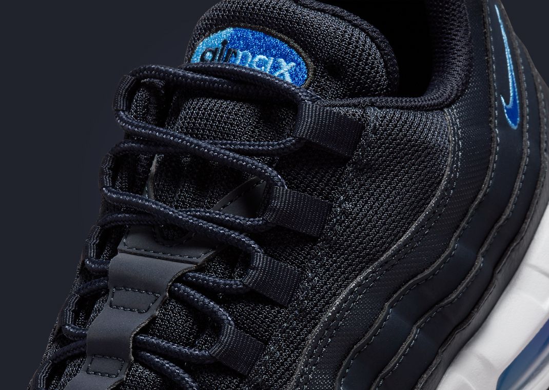 Nike Air Max 95 Dark Obsidian Racer Blue Tongue