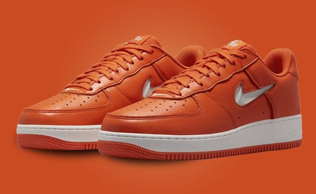 Bold Safety Orange Leather Outfits The Nike Air Force 1 Low Jewel