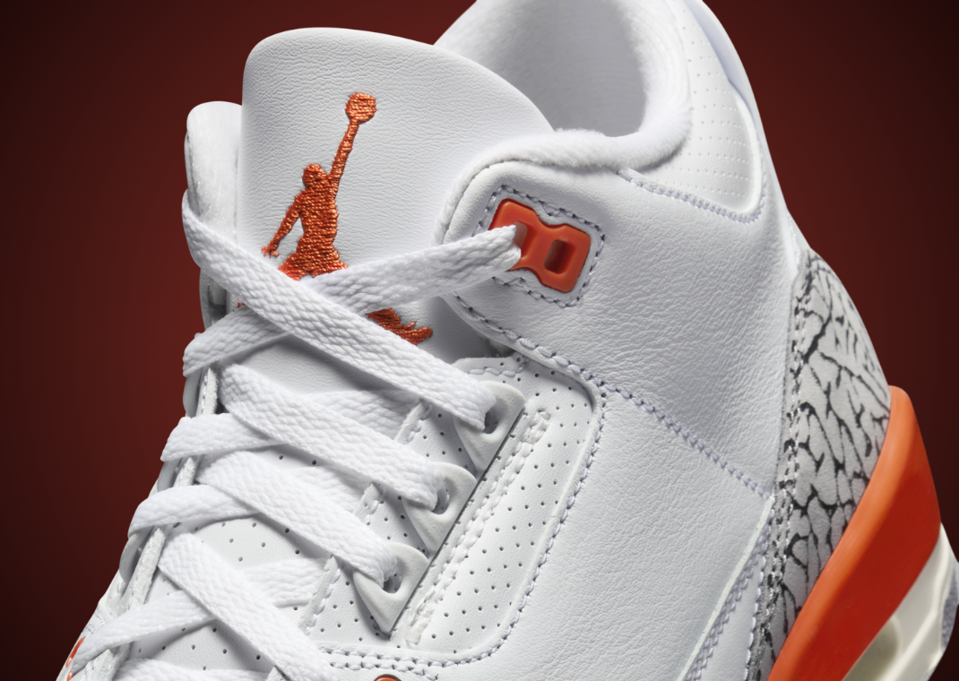 Air Jordan 3 Retro Georgia Peach (W) Tongue Detail