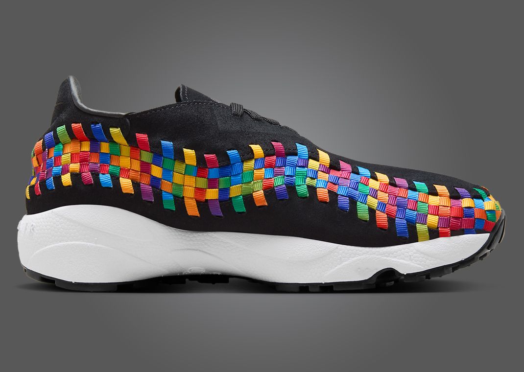Nike Air Footscape Woven Black Rainbow Medial