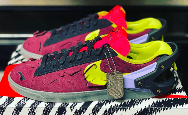 Up Close With The Acronym x Nike Blazer Low Night Maroon