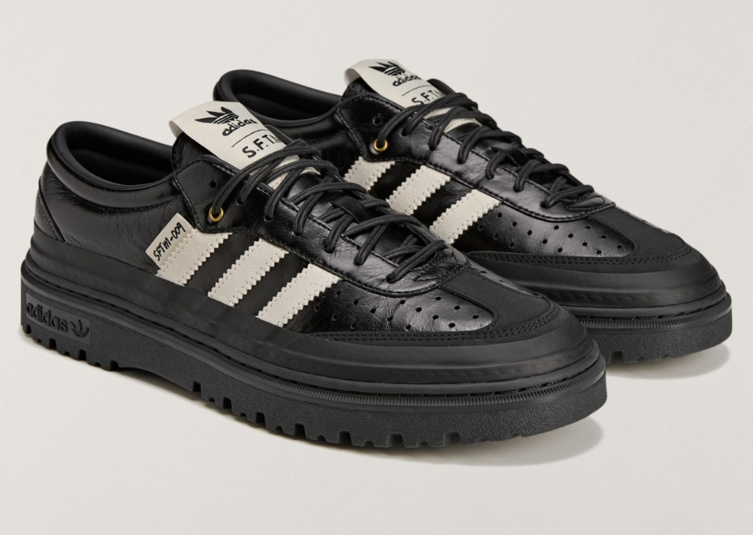 Song For The Mute x adidas Samba LX Black White - Angle