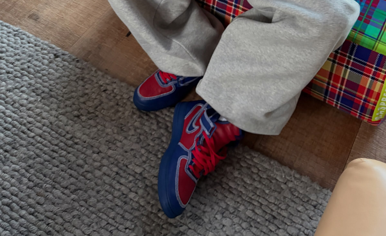 Lil Yachty x Nike Us Force 1 Mid Blue Red