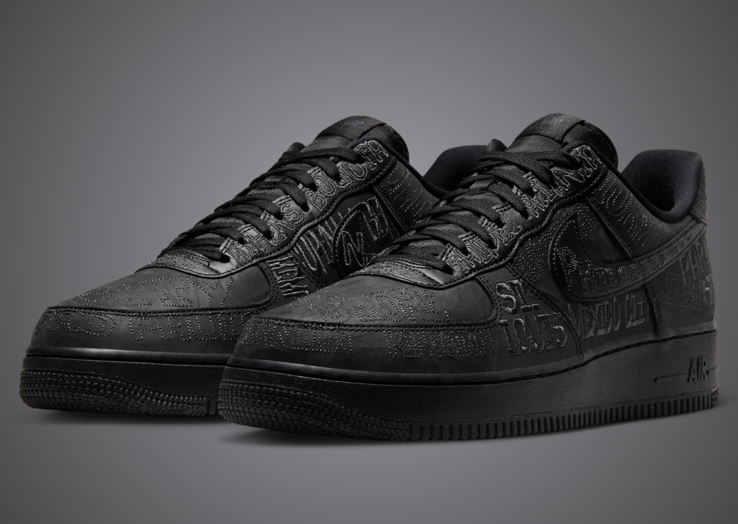 Nike Air Force 1 Low World Tour Black pair