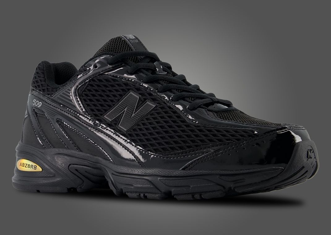 New Balance 509 Black Silver Angle