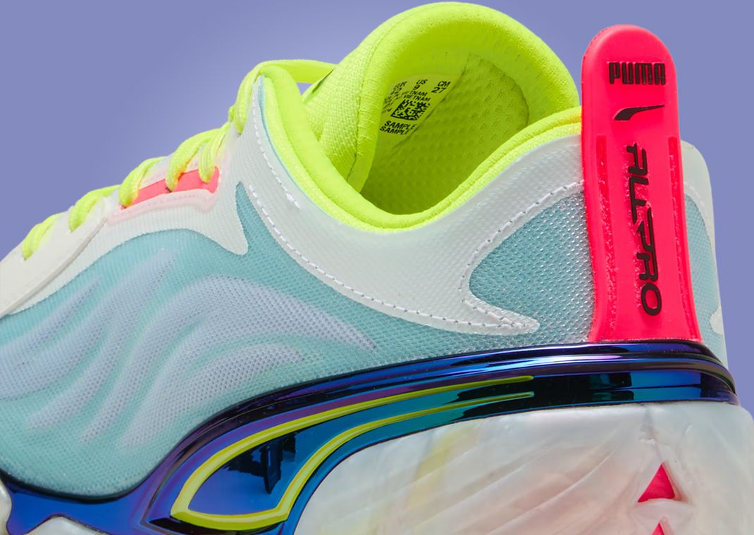 Puma All-Pro Nitro Elite White Multi-Color Heel