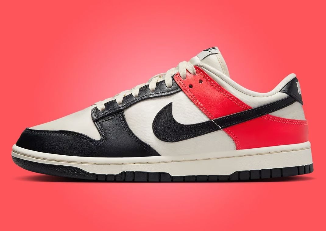 Nike Dunk Low Black Toe Bright Crimson (W)