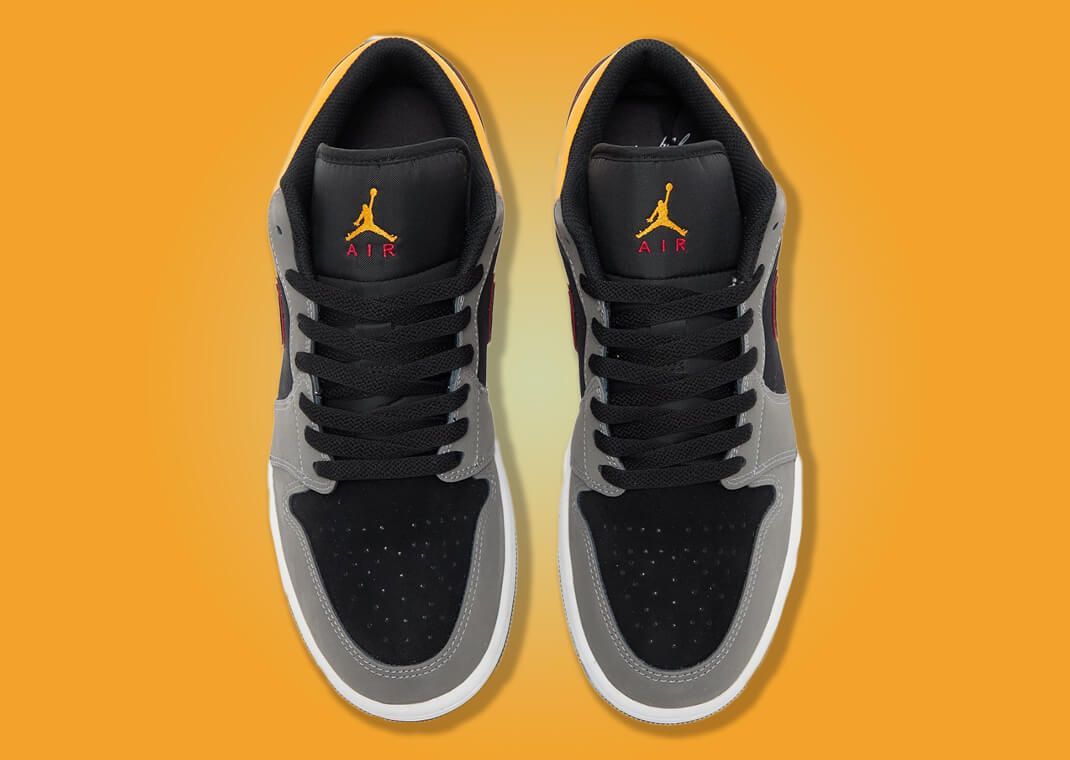 The Air Jordan 1 Low SE Light Graphite Vivid Orange Cardinal